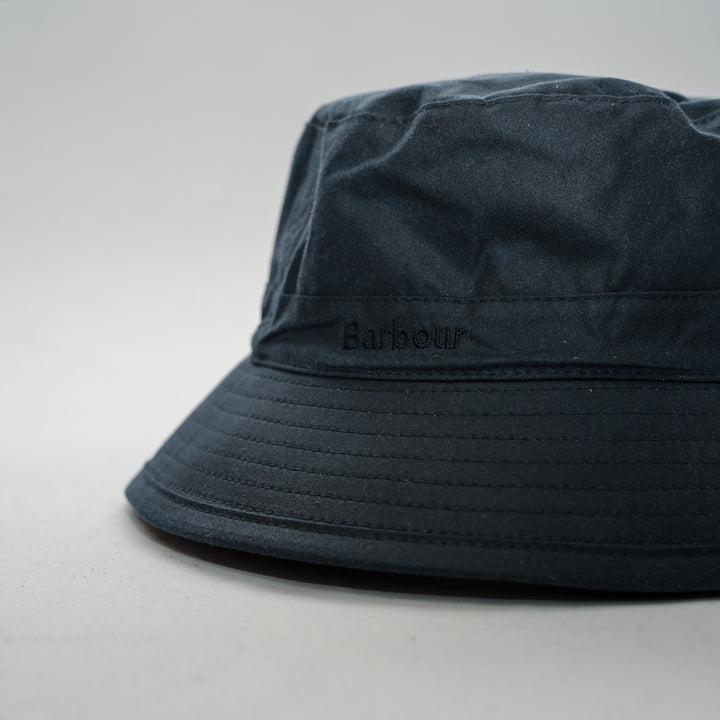 Wax bucket hat - navy