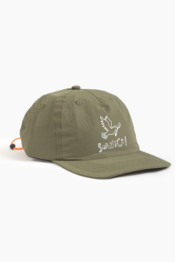 Nylon dove cap / olive