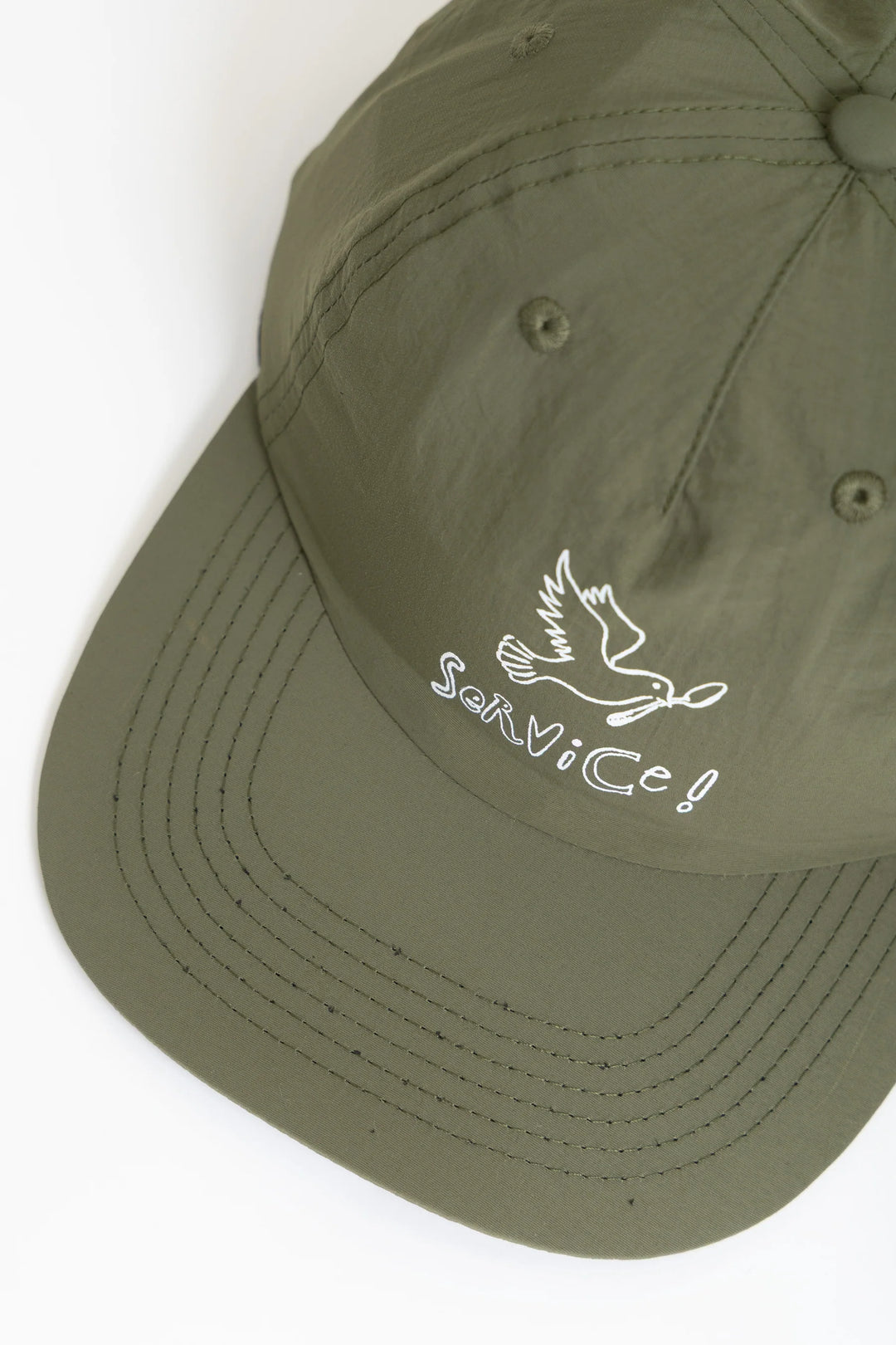 Nylon dove cap / olive