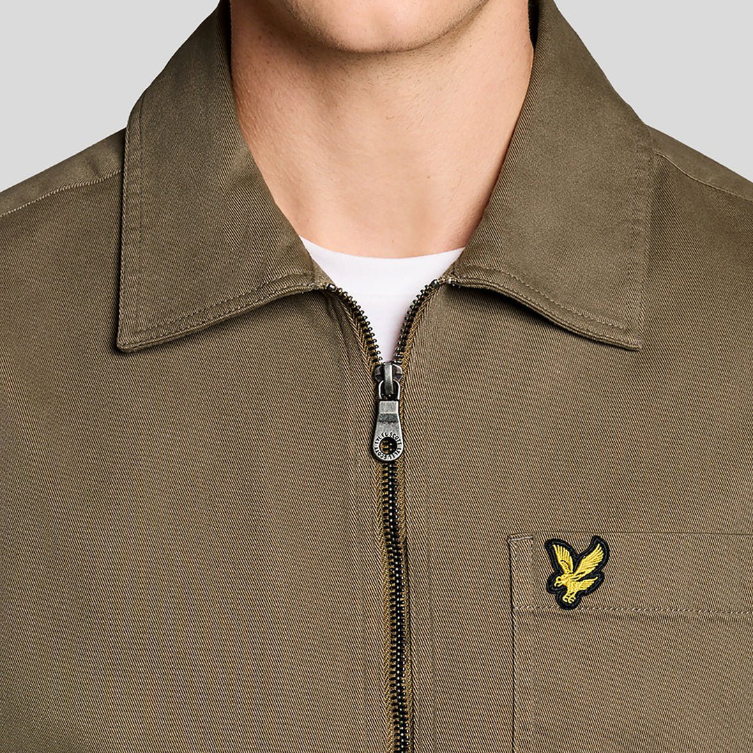 Lightweight Enzyme Wash Overshirt – Surchemise homme khaki