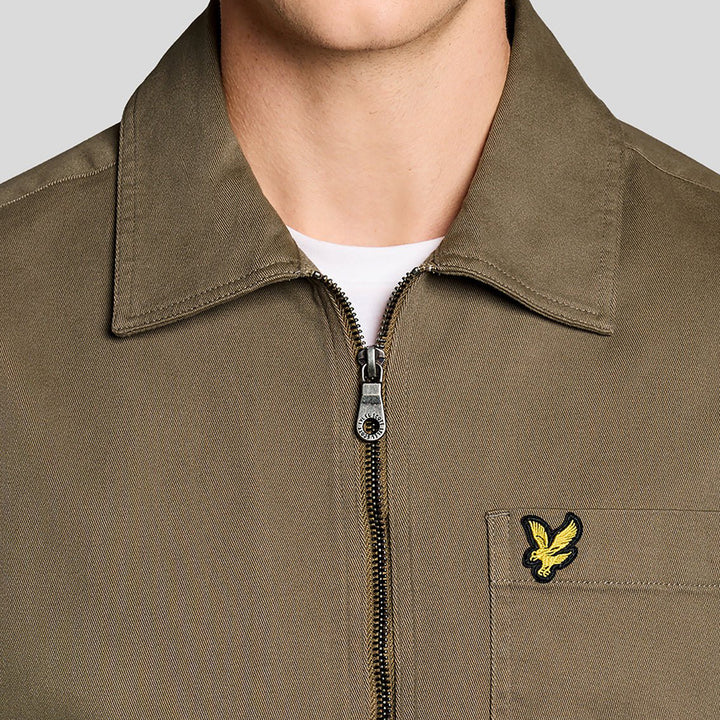 Lightweight Enzyme Wash Overshirt – Surchemise homme khaki