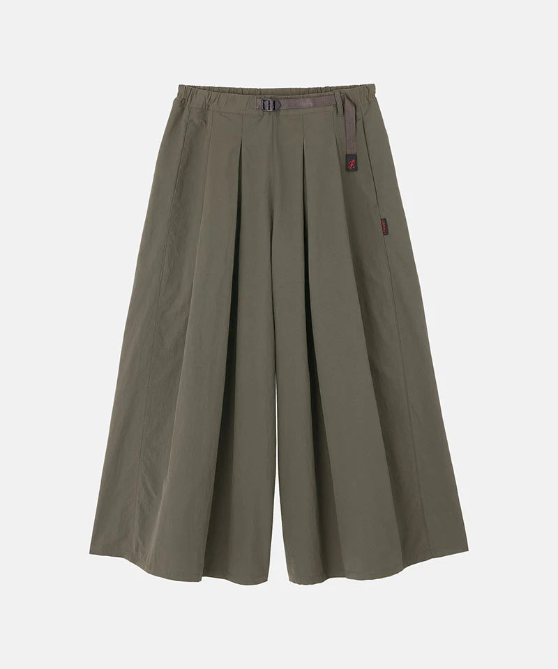 Nylon Flare Pant - Burnt Olive