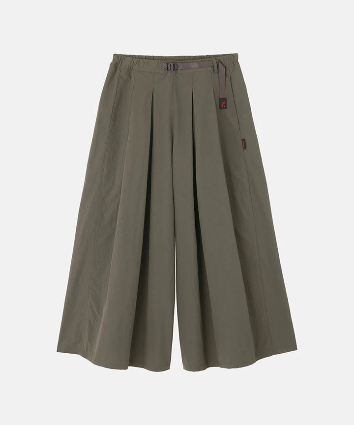 Nylon Flare Pant - Burnt Olive