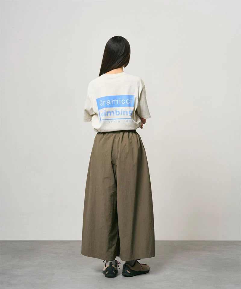 Nylon Flare Pant - Burnt Olive