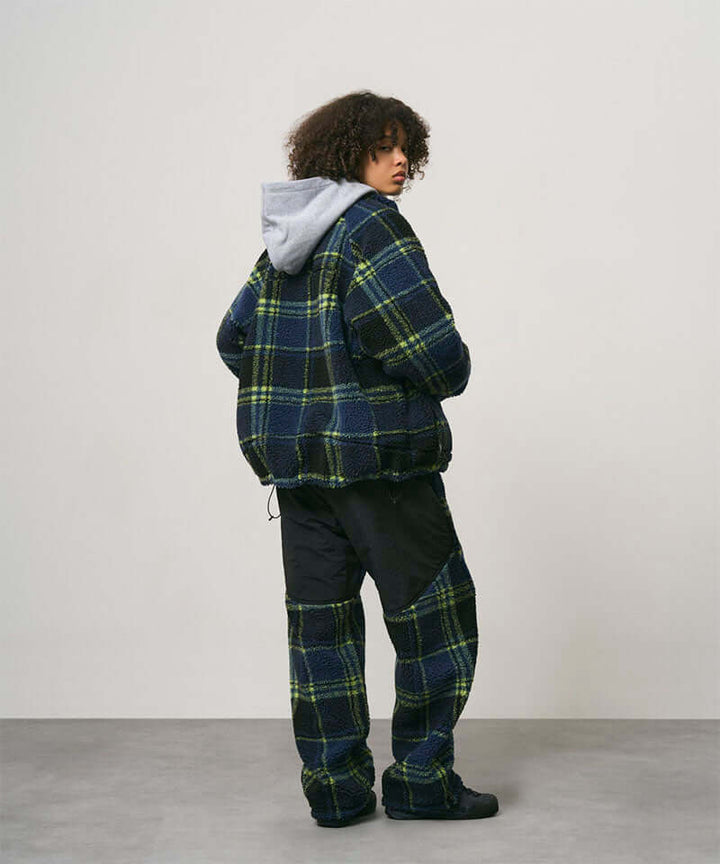 Reversible Sherpa Plaid Jacket