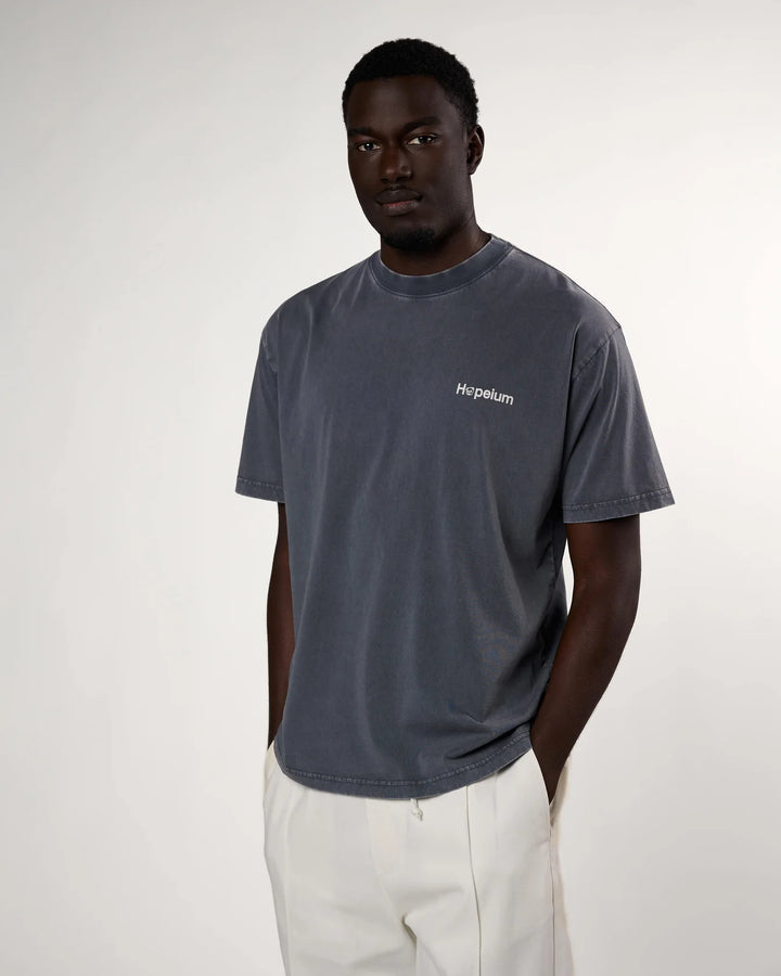 T-shirt met logo / zware grijs