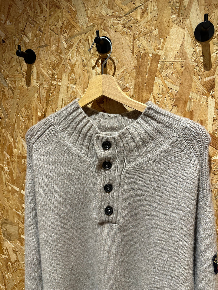 Pull laine beige avec boutons Paul and shark