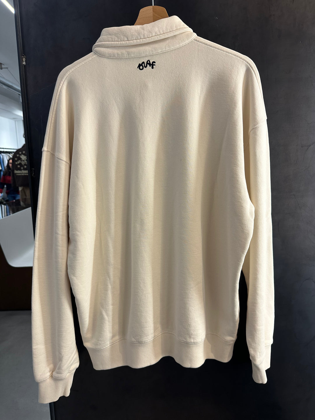 Script Friends Oversized Polo - Gebroken wit