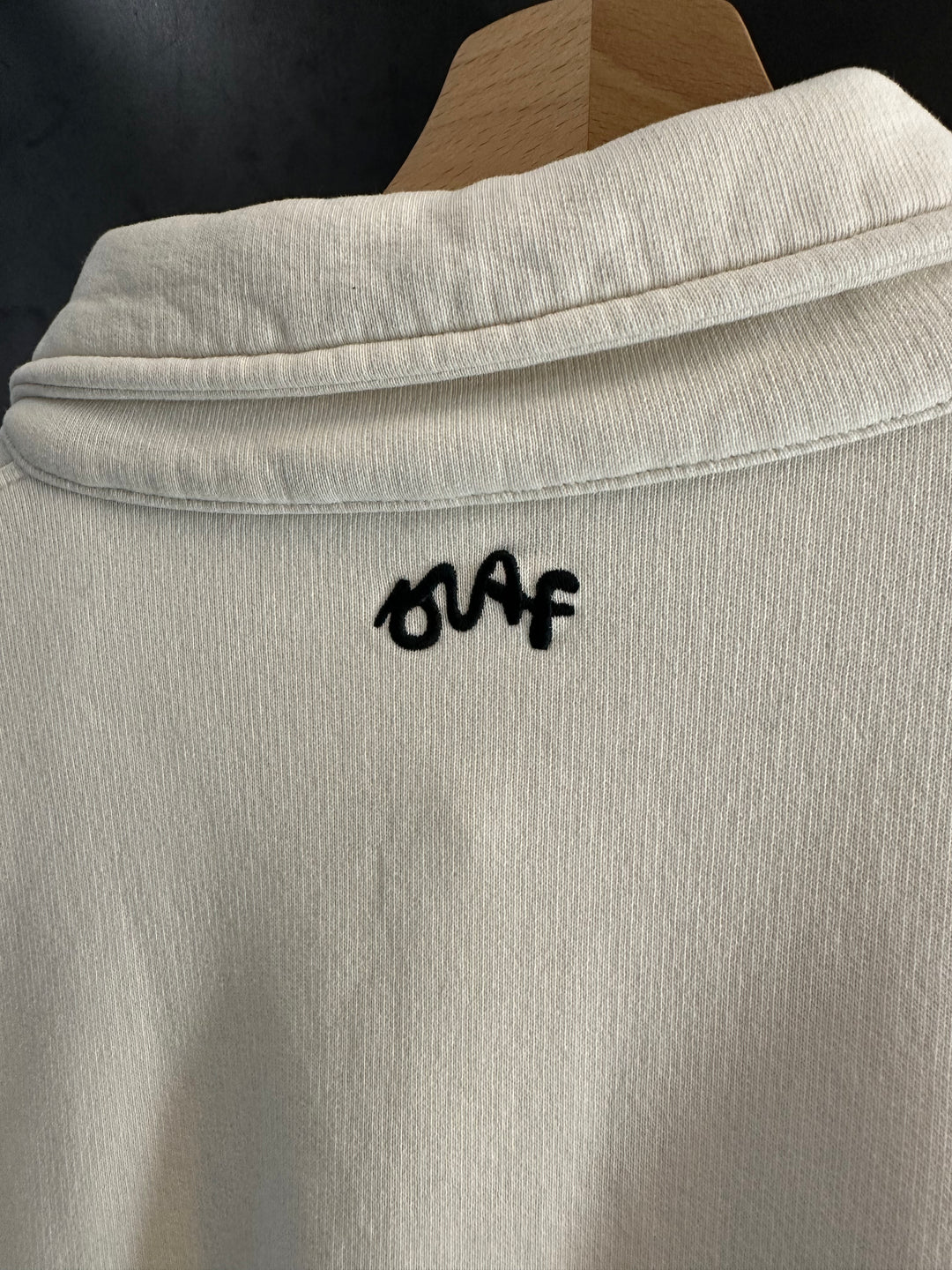 Script Friends Oversized Polo - Gebroken wit