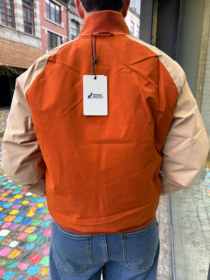 Powel powdershirt with patches / burnt - orange