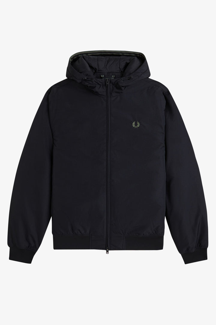 Hooded brentham jacket - black