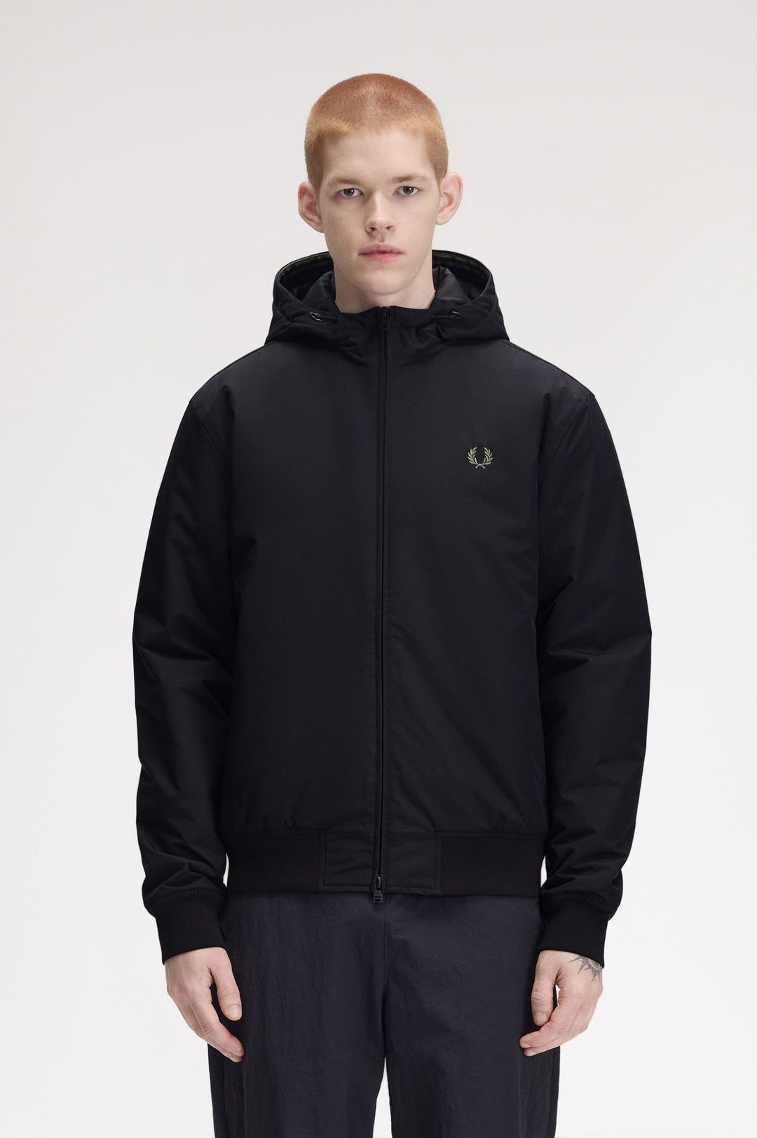 Hooded brentham jacket - black