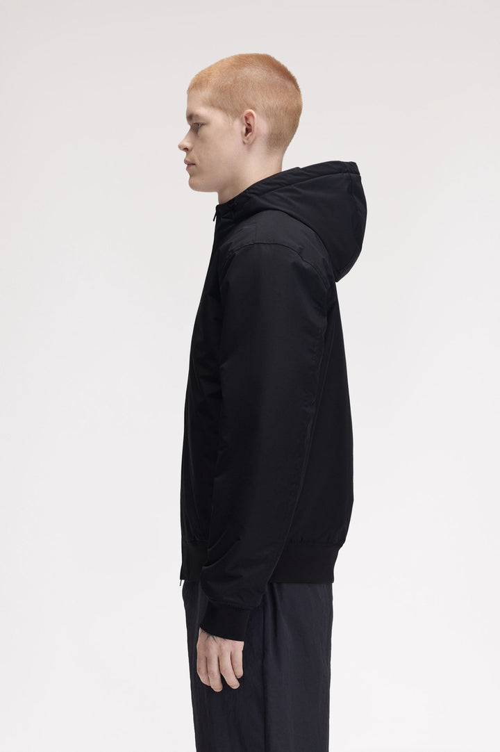 Hooded brentham jacket - black