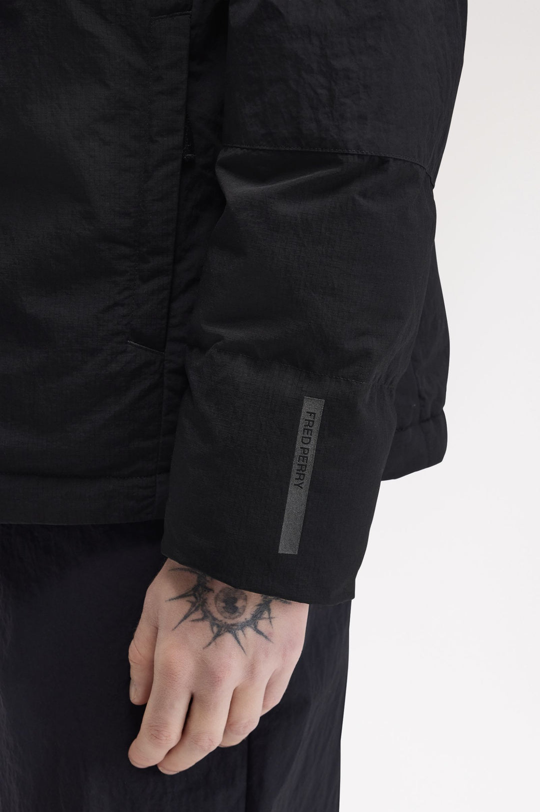 Fabric block padded jacket