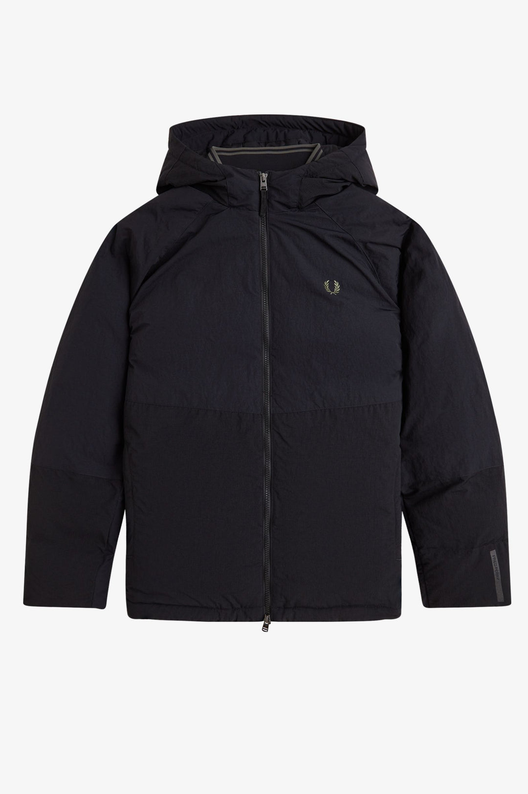 Fabric block padded jacket