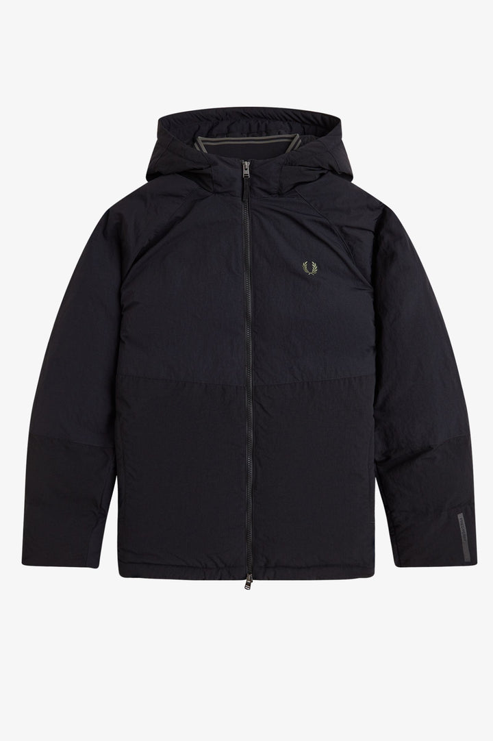 Fabric block padded jacket