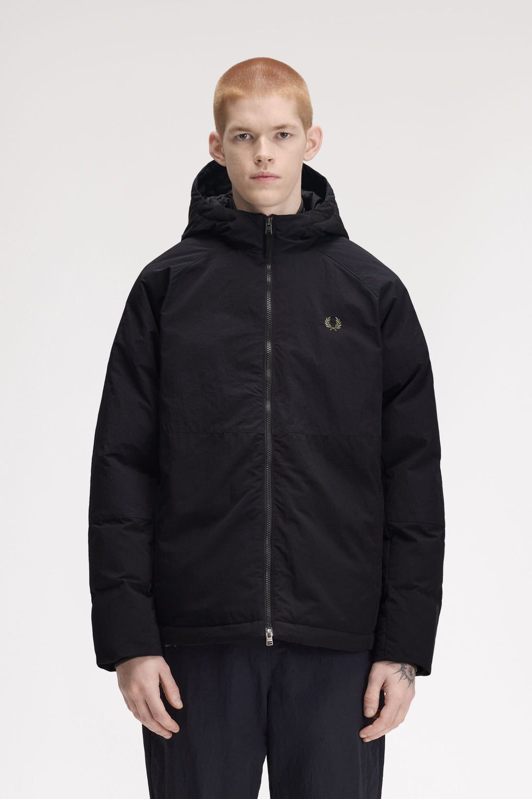 Fabric block padded jacket
