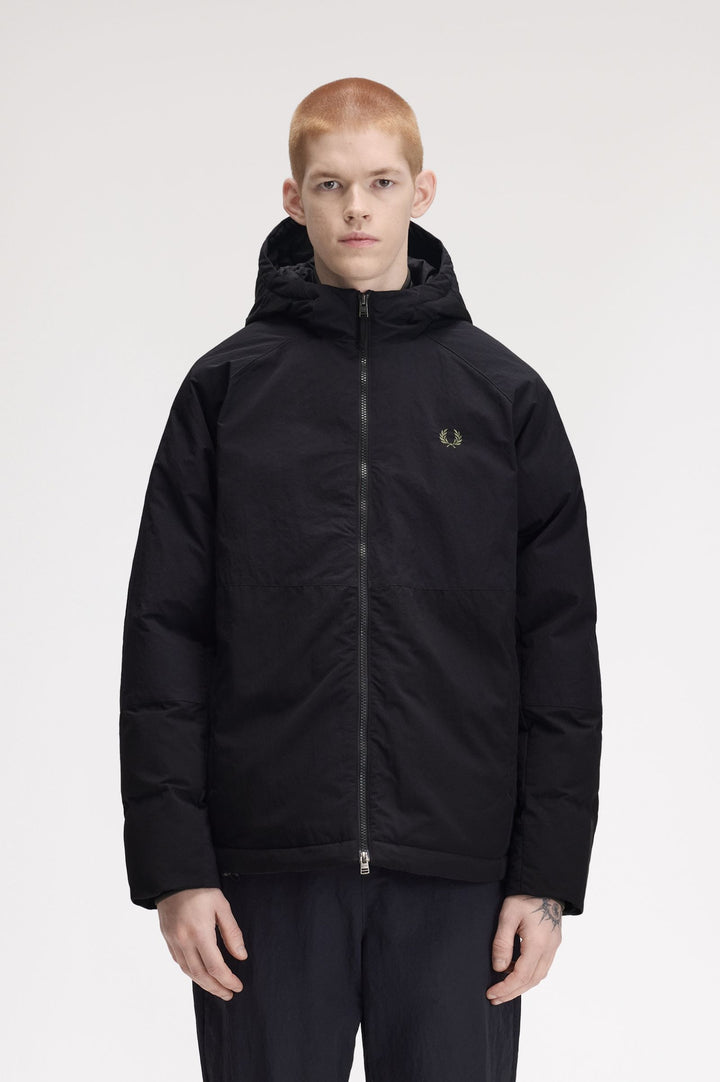 Fabric block padded jacket