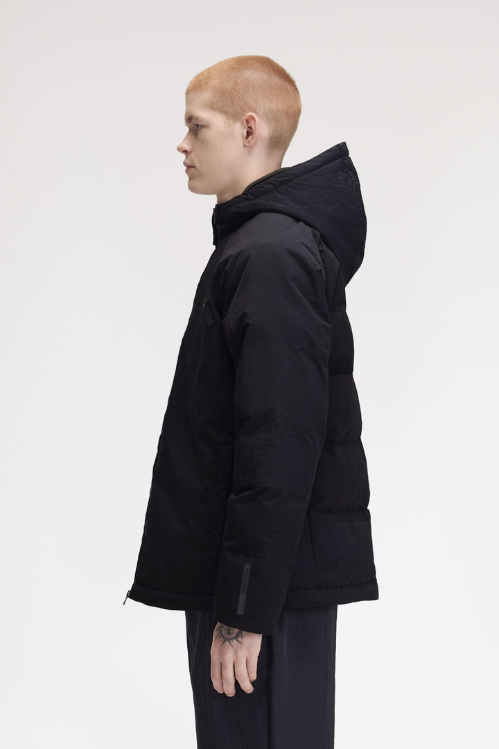 Fabric block padded jacket