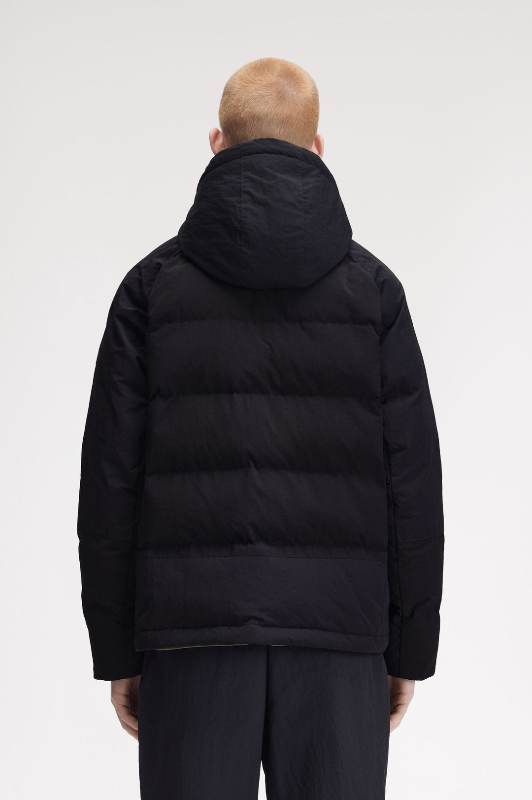 Fabric block padded jacket