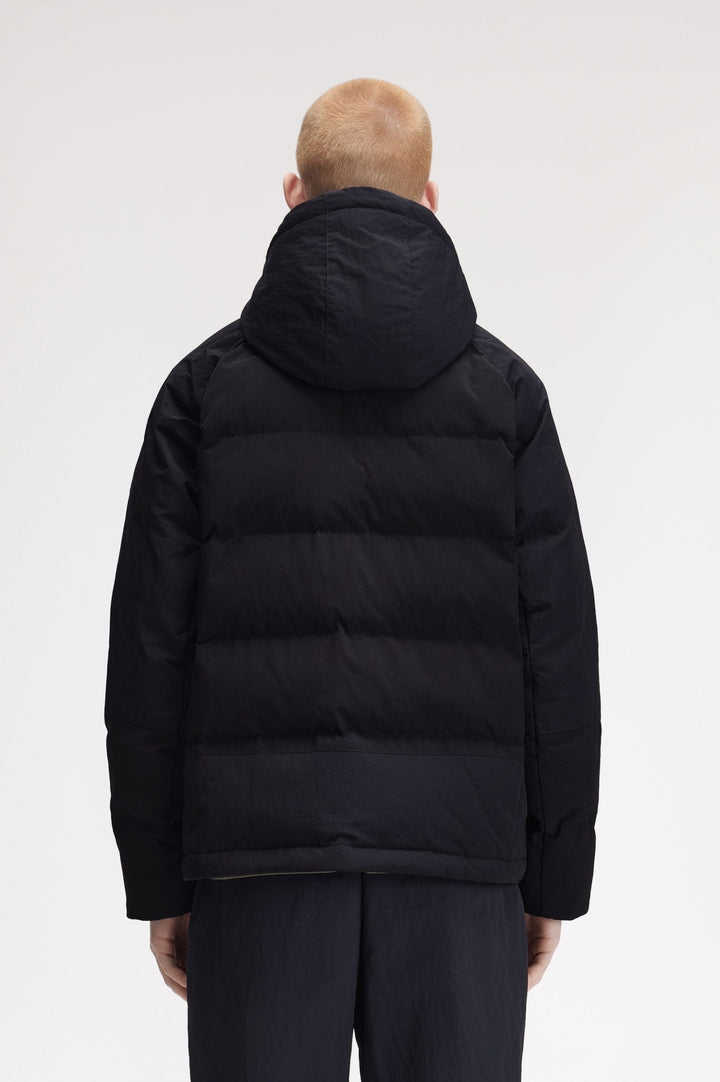 Fabric block padded jacket