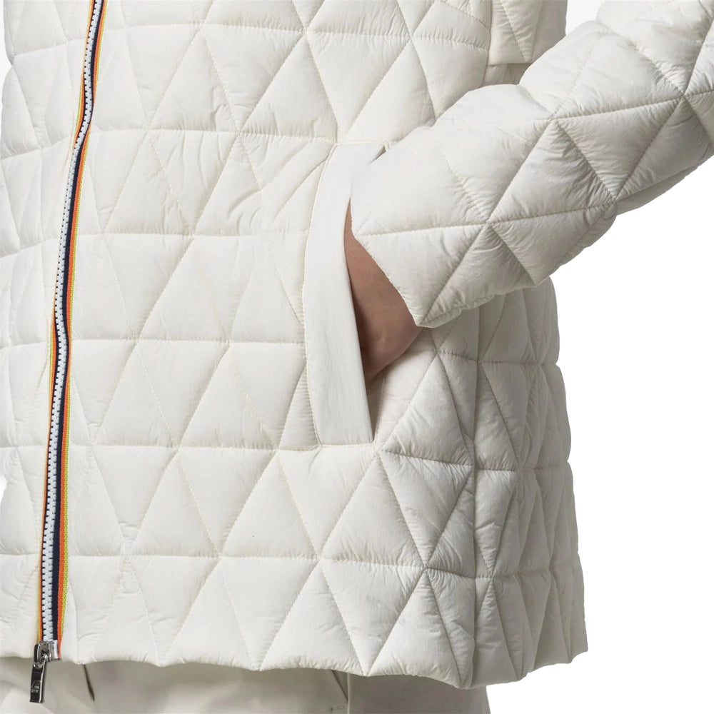 Madlaine diamond quilted warm - white gardenia