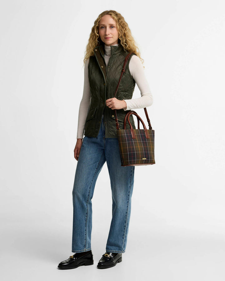 Barbour birch tartan tote bag - classic tartan