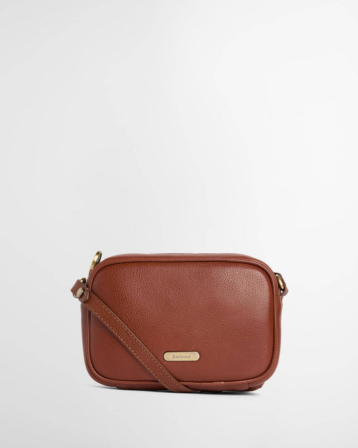 Daphne mini leather crossbody bag / Brown