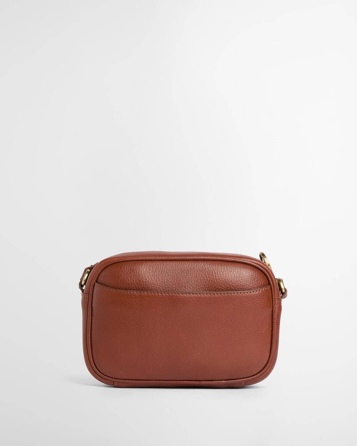 Daphne mini leather crossbody bag / Brown