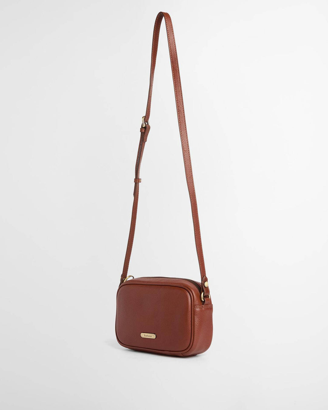 Daphne mini leather crossbody bag / Brown