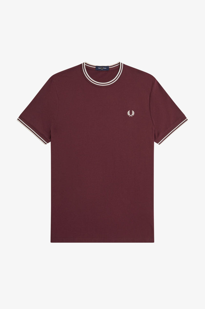 Twin tipped t-shirt / oxblood