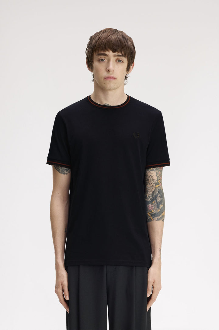 Twin tipped t-shirt / navy