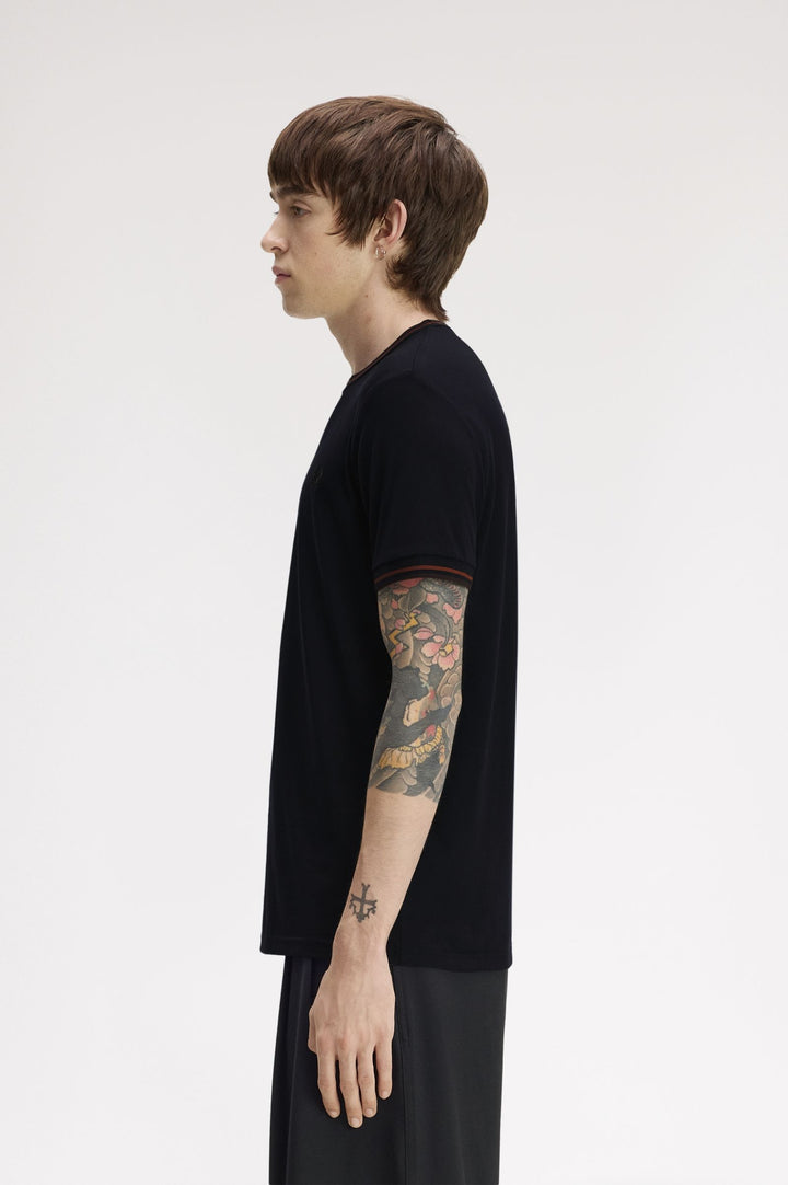 Twin tipped t-shirt / navy