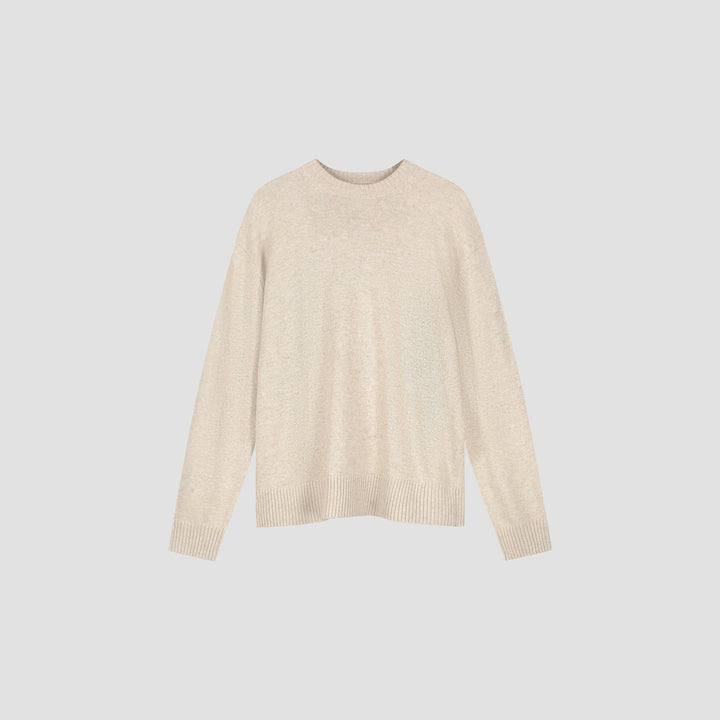 Essential knitted crewneck / cement