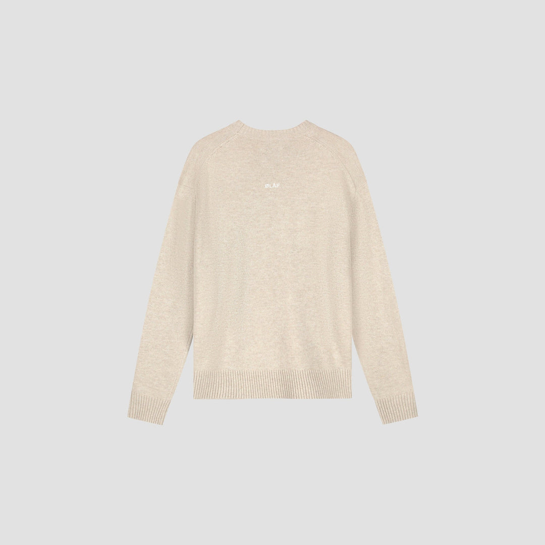 Essential knitted crewneck / cement