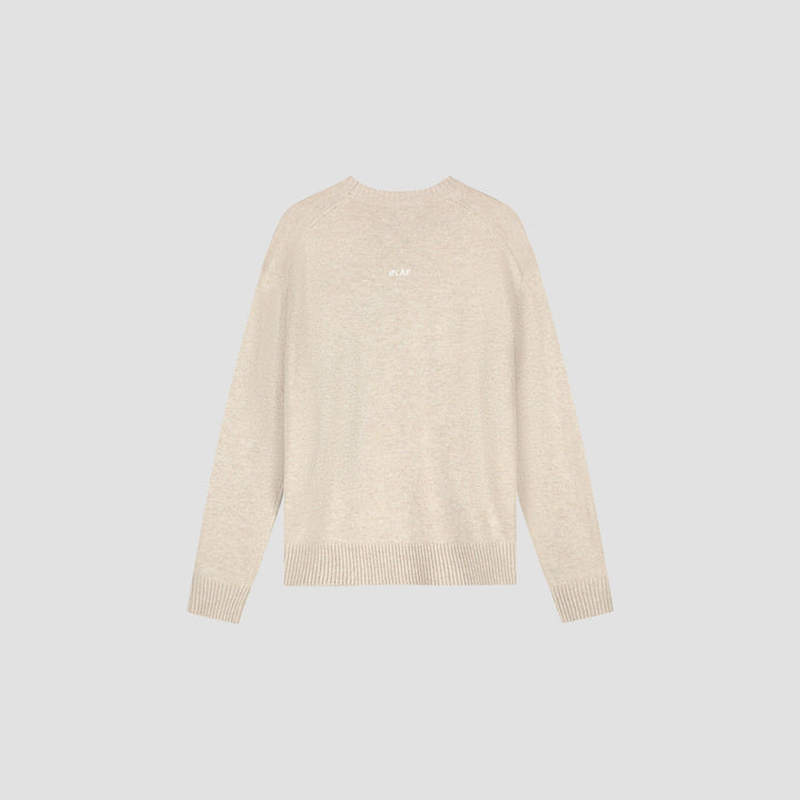 Essential knitted crewneck / cement