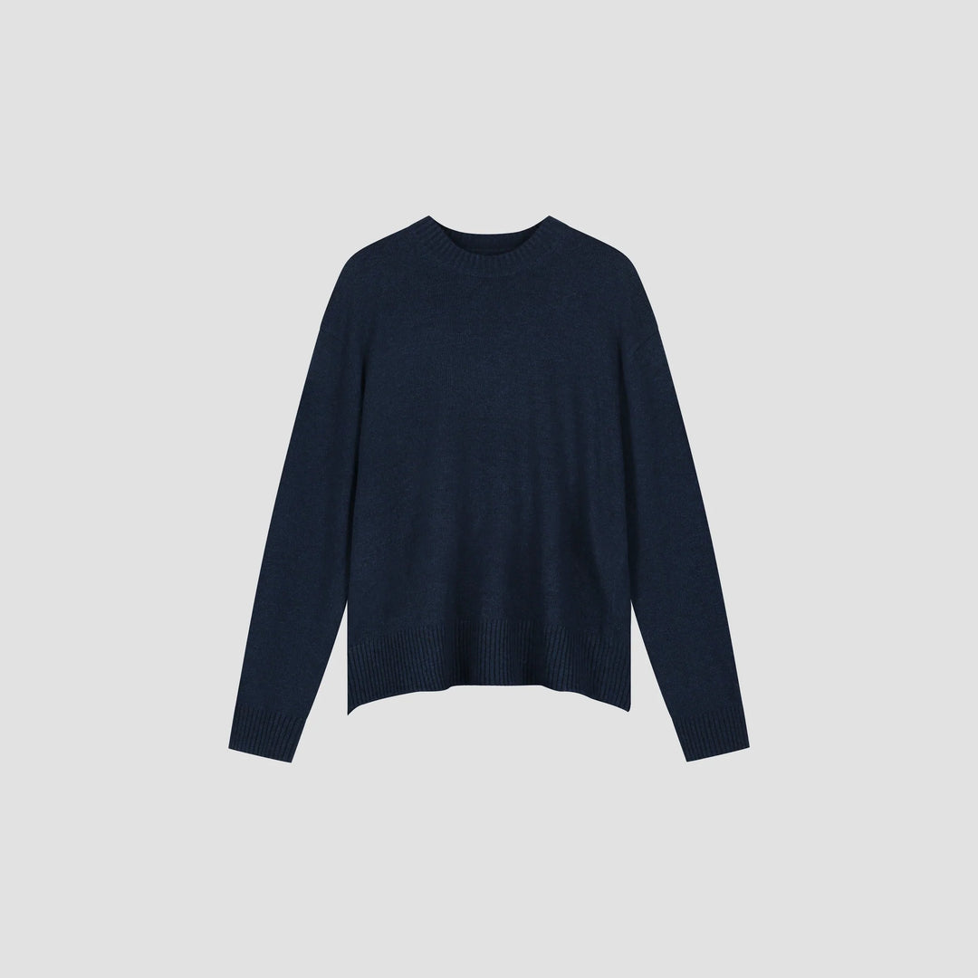 Essential knitted crewneck / navy