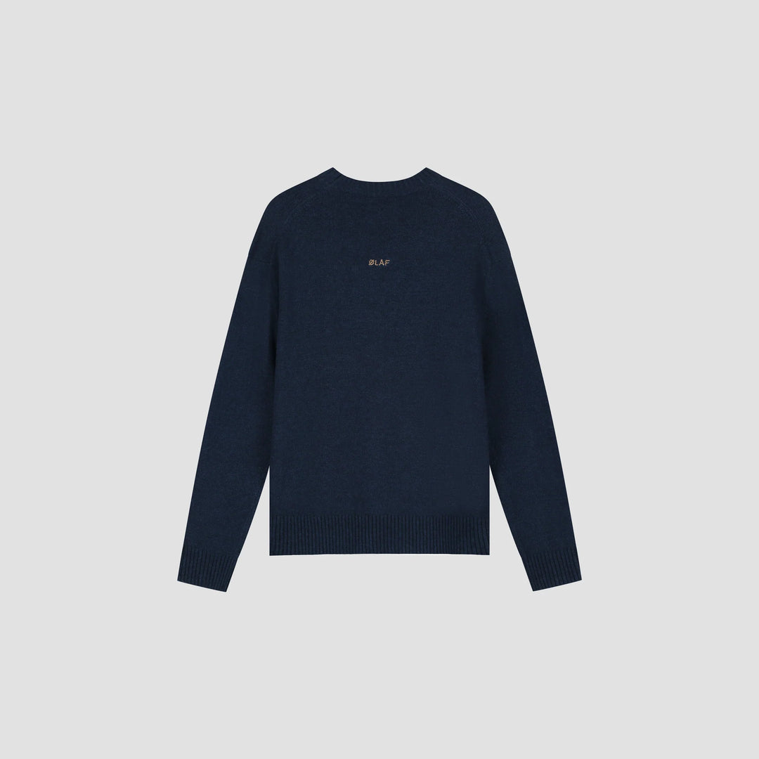 Essential knitted crewneck / navy