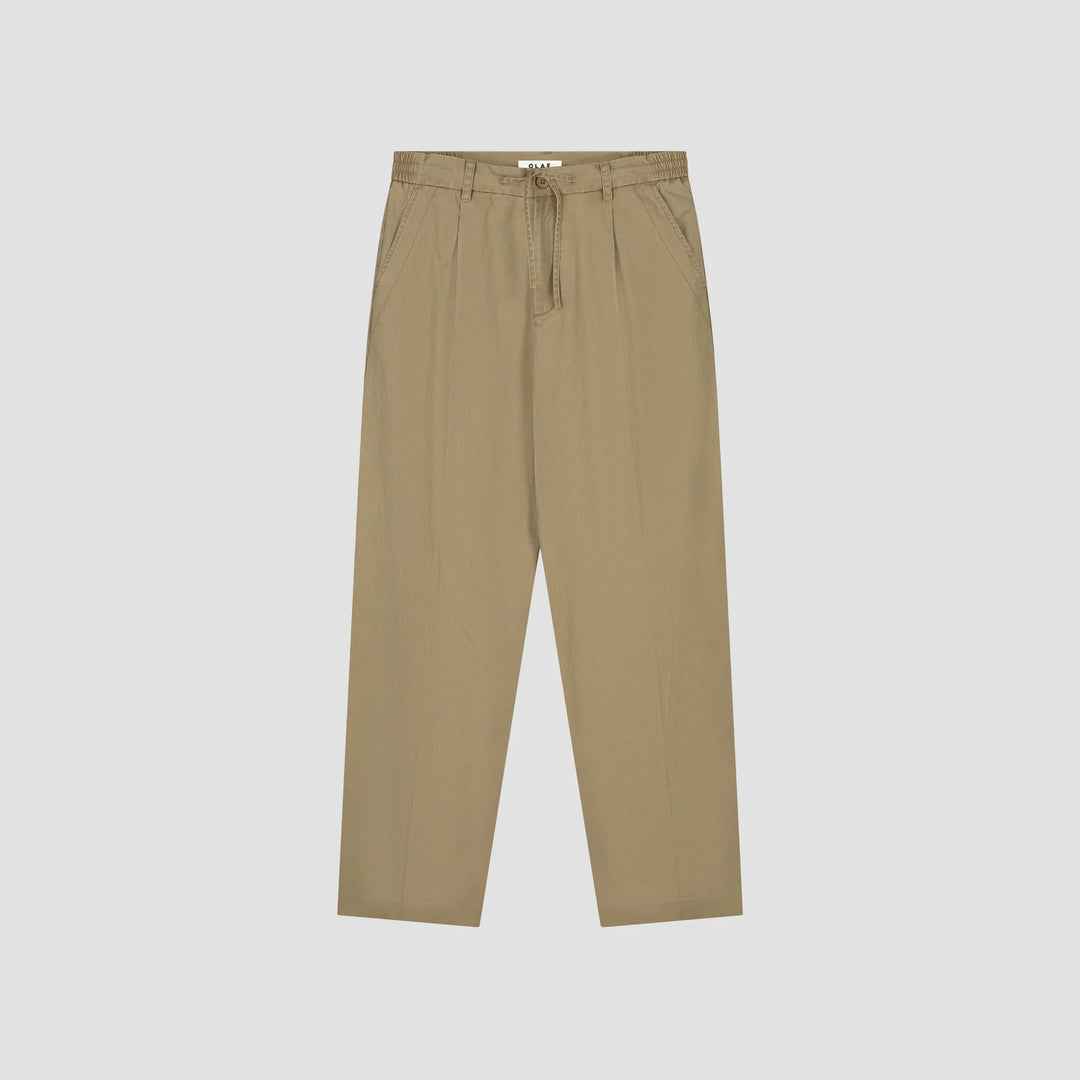 Herringbone Pleated Pants