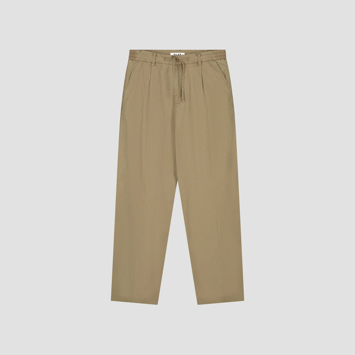 Herringbone Pleated Pants
