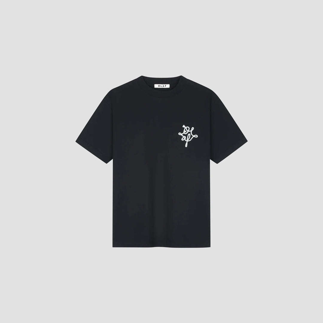 Camiseta con monograma Lasso - Negra