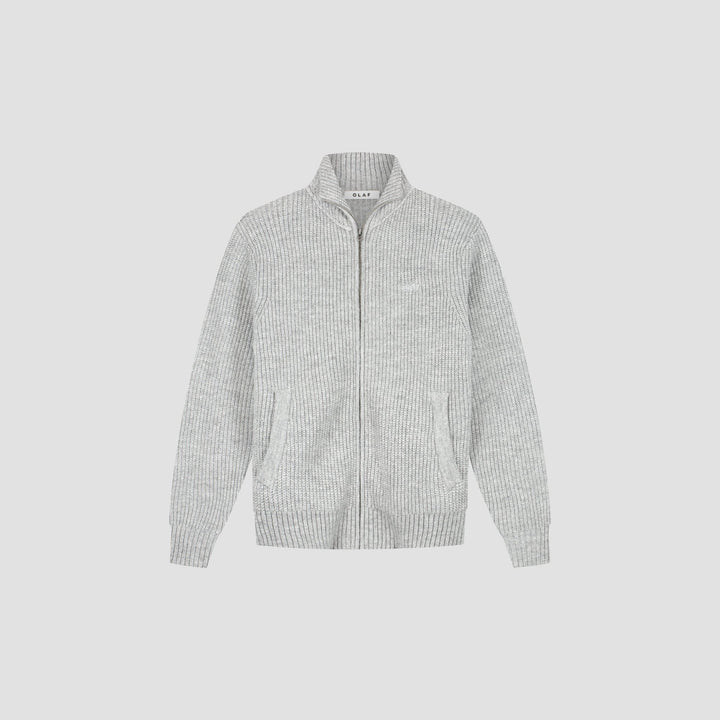 Signature Zip Knitted Mockneck - Sharksin