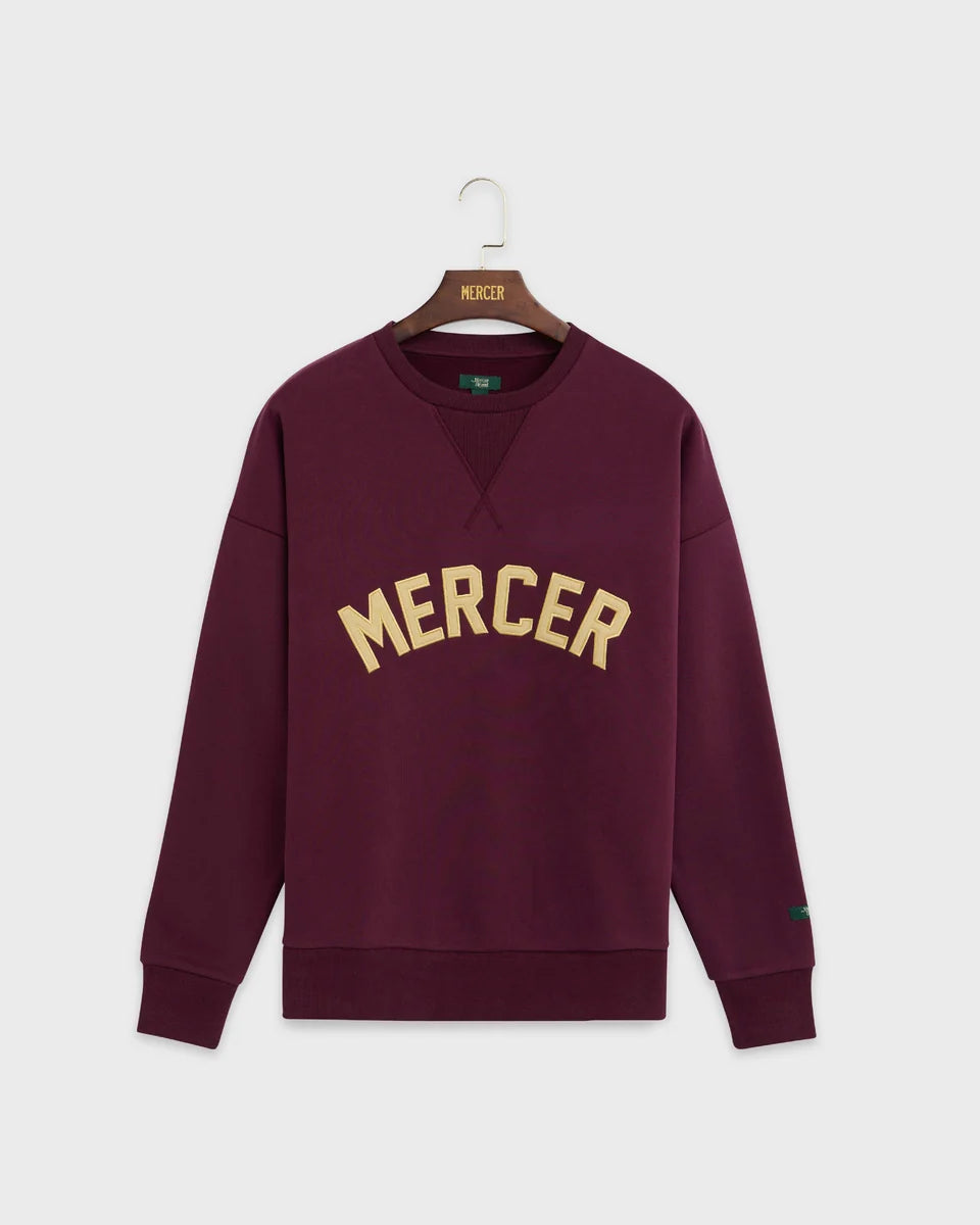 The Mercer Signature Sweat - Bordeaux