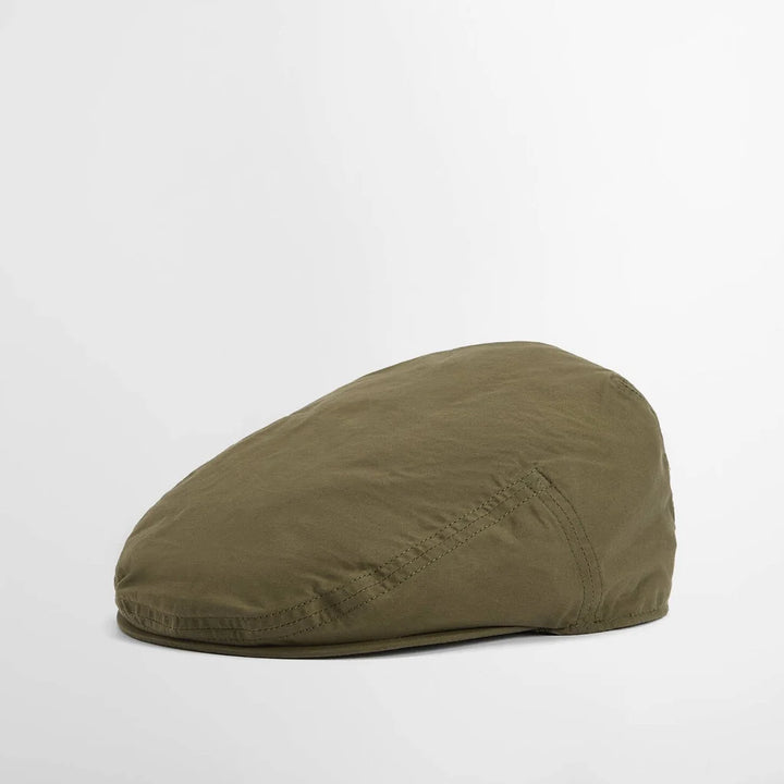 Gorra plana de pana Barbour Transport - verde apagado