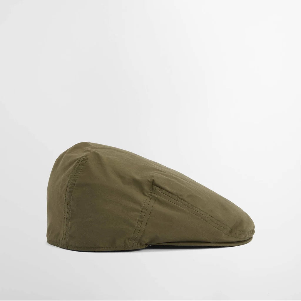 Gorra plana de pana Barbour Transport - verde apagado