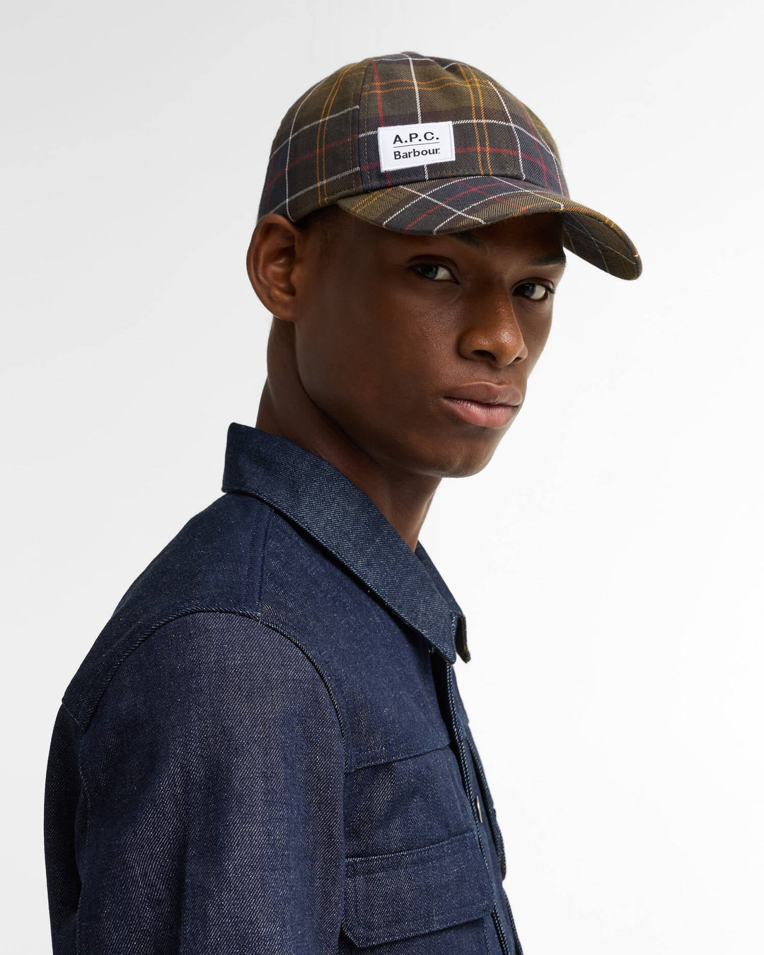Barbour x apc tartan cap / tartan