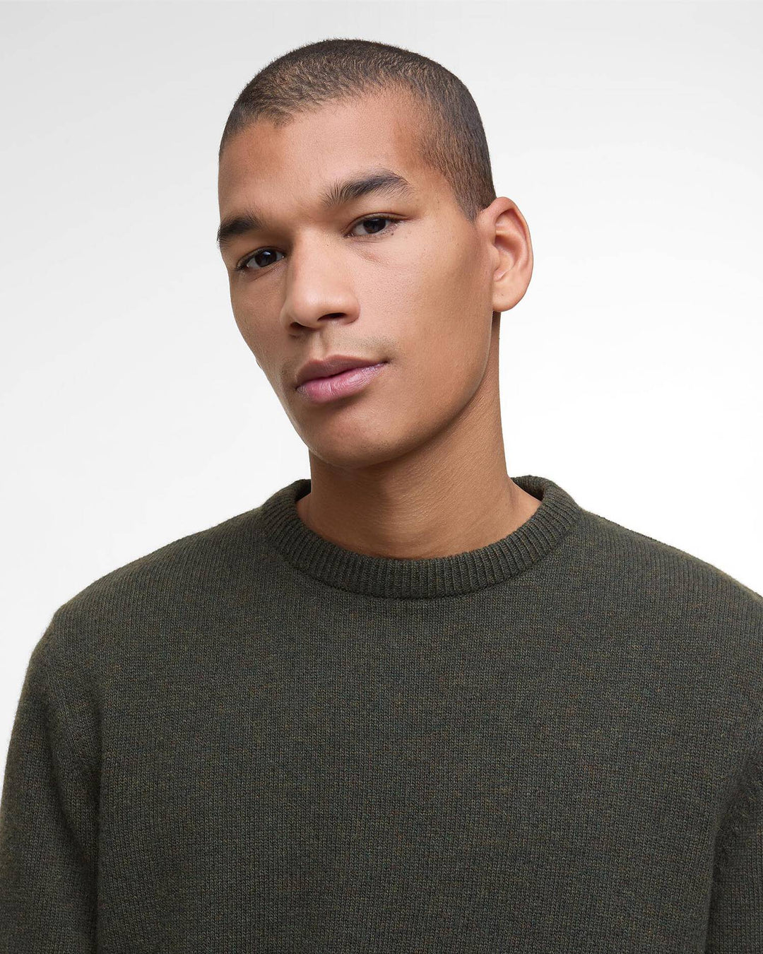 Barbour holden crew neck sweatshirt - olive marl