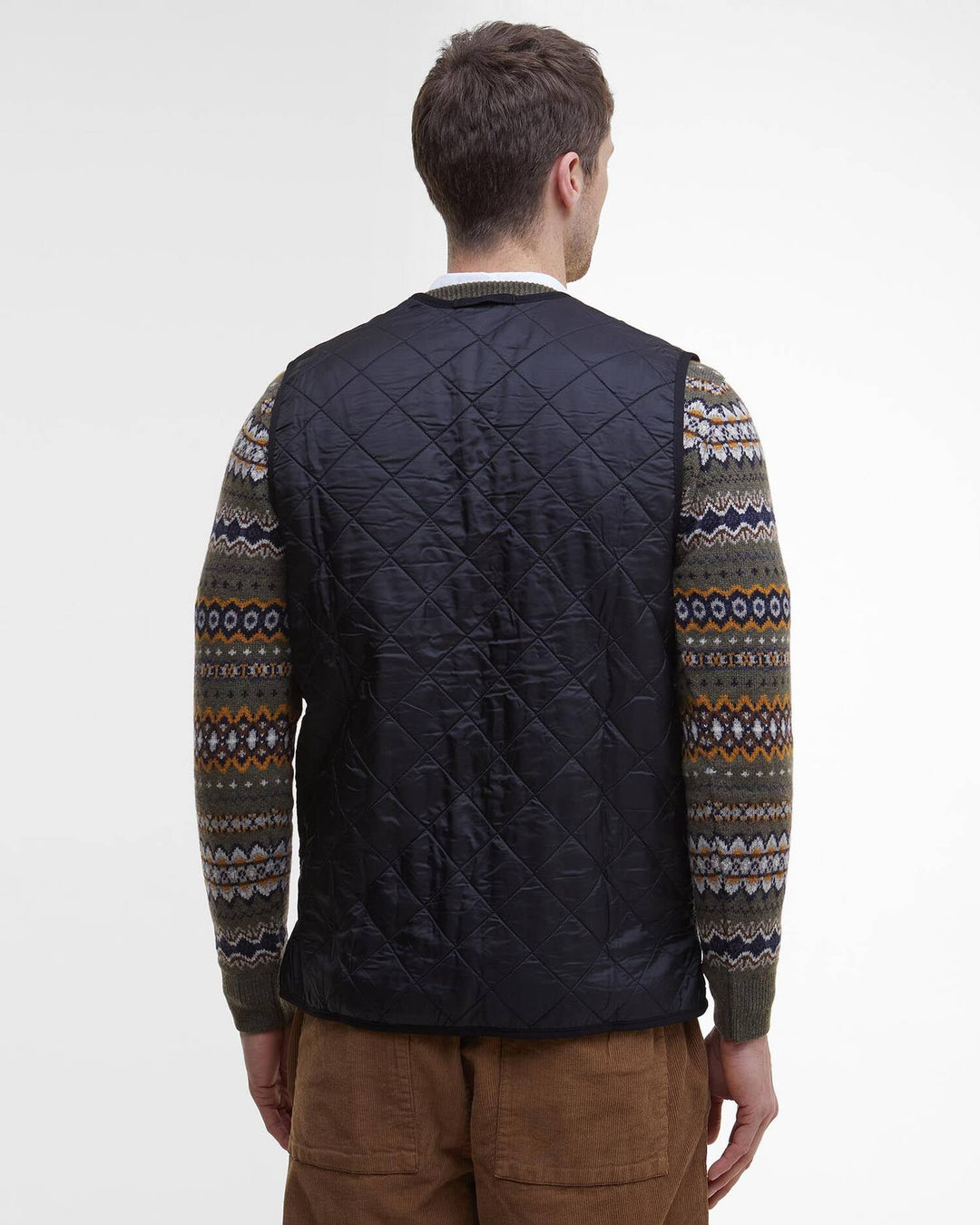 Barbour polarquilt waistcoat / zip - black