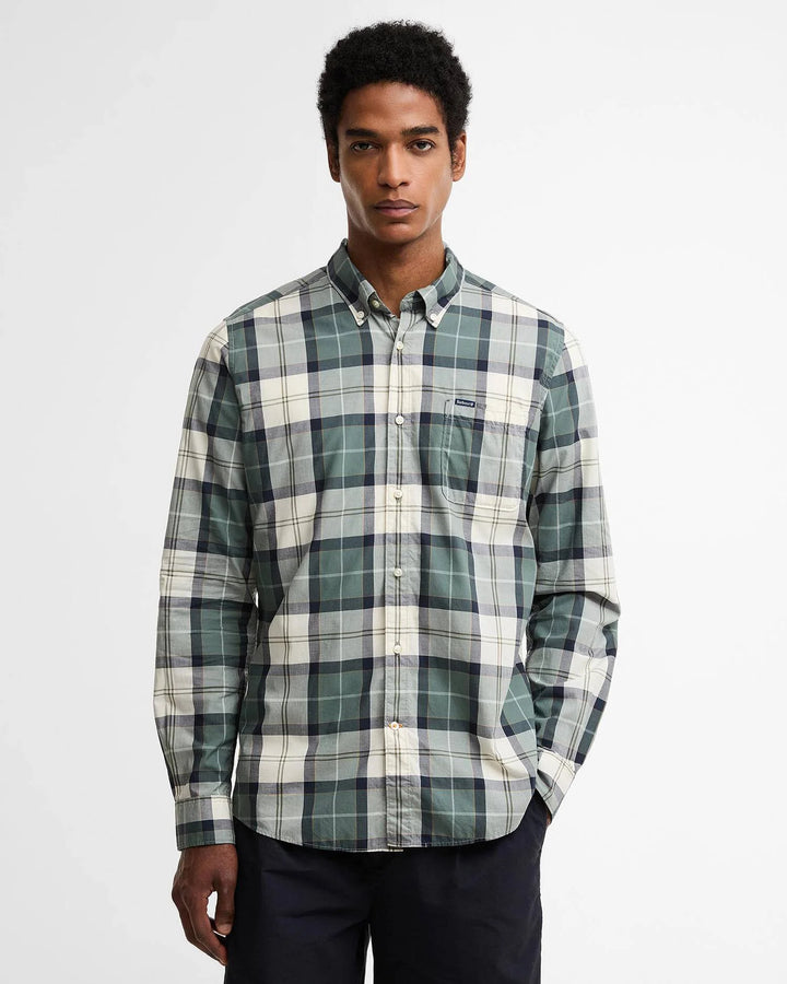Barbour rawley tartan tailored shirt - sea Hazel tartan