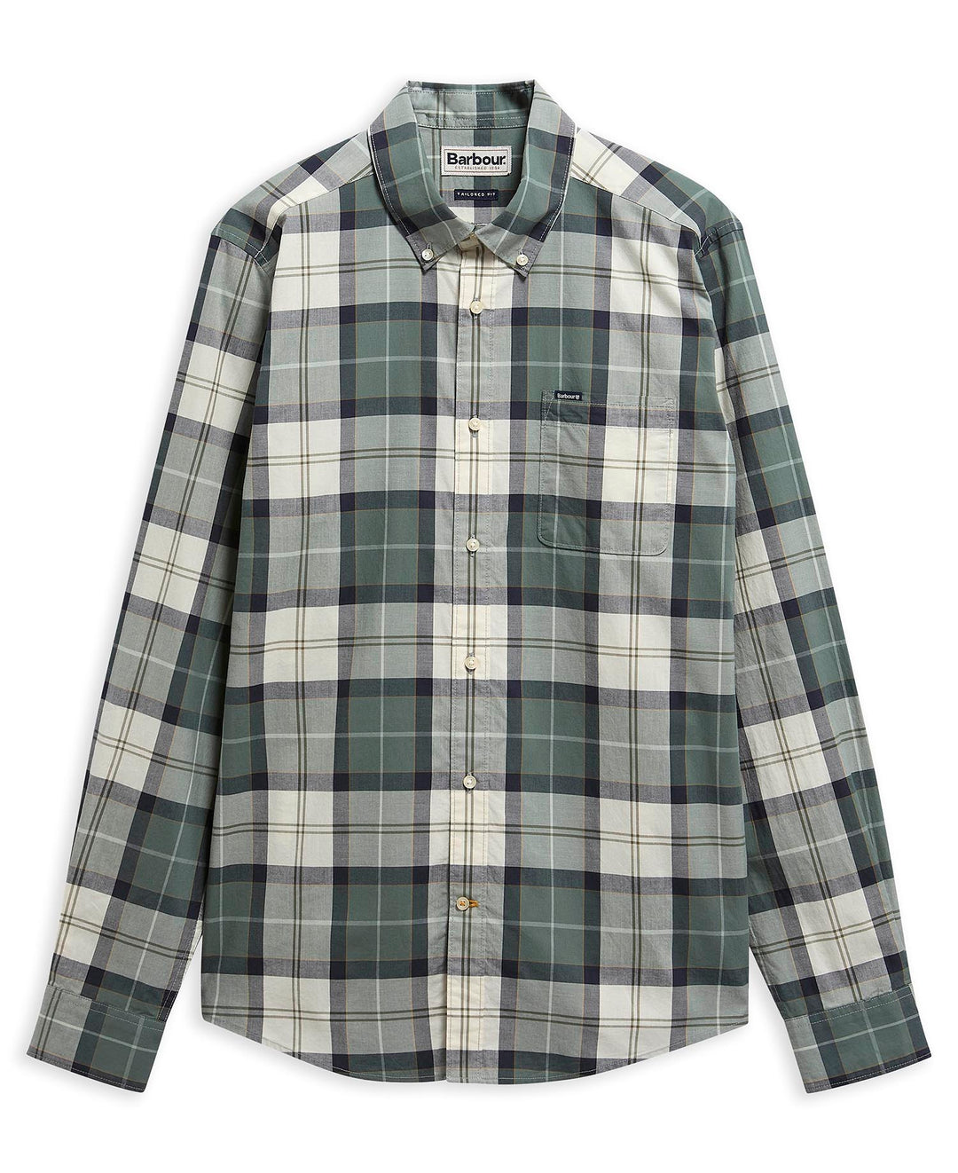 Barbour rawley tartan tailored shirt - sea Hazel tartan